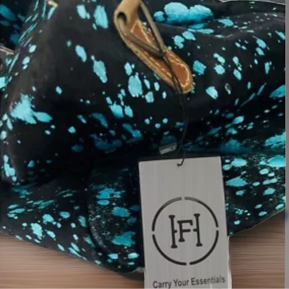 HOPOFLY BAGS Woodland Dreams Hair-on Leather  Traveler Bag - Picture 9 of 13